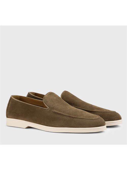 SUEDE LOAFERS  DOUCALS | DU3413NWMAUY009GM08VISONE CACAO/F.DO GLASSA